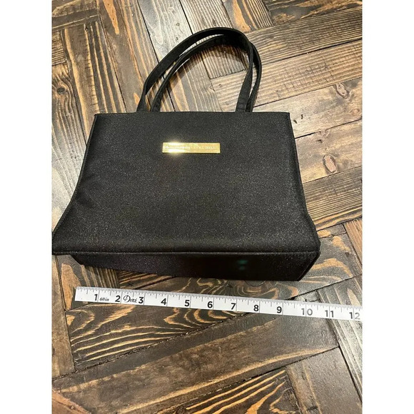 Giorgio Beverley Hills Black Top Handle Purse Y2K Classic Clueless Neutral Cute - Picture 9 of 9